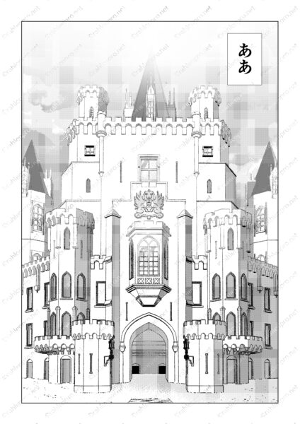 オリジナル　ファンタジー　漫画　背景　城