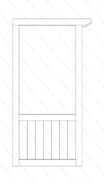 オリジナル　アイテム　イラスト　線画　衝立