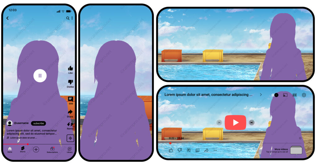 オリジナル　配信　背景　イラスト　現代　釣り堀　青空　YouTube