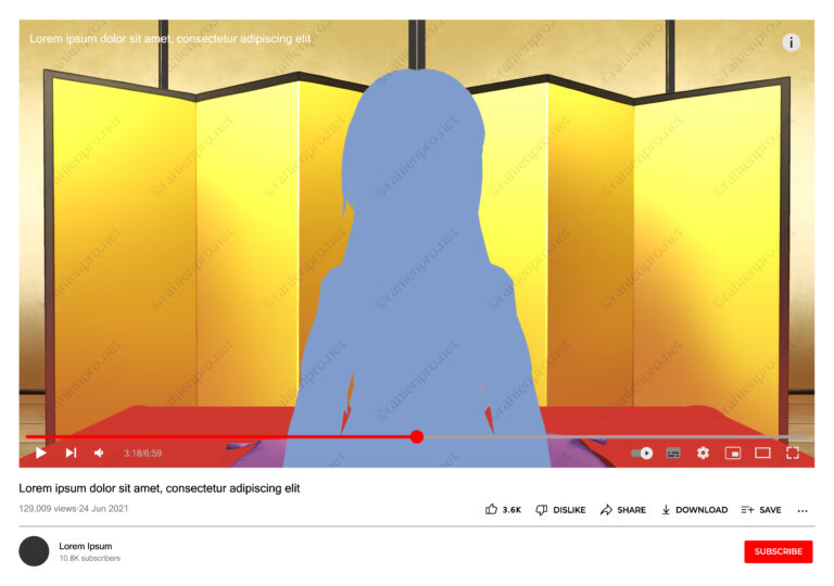オリジナル　配信　背景　イラスト　YouTube　寄席　落語　高座　舞台　屏風