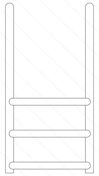 オリジナル　スマホ　ゲーム　線画　イラスト　学校　プール　階段