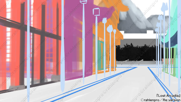 ゲーム　背景　イラスト　ラフ