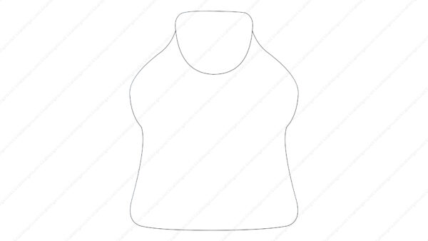 オリジナル　アイテム　線画　イラスト　椅子　背もたれ