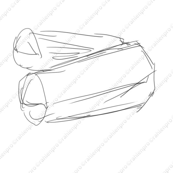 オリジナル ファンタジー ゲーム アイテム イラスト ラフ 木炭