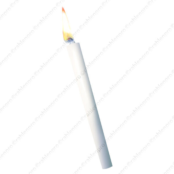 オリジナル ファンタジー ゲーム アイテム イラスト リアルタッチ 燃焼 ろうそく