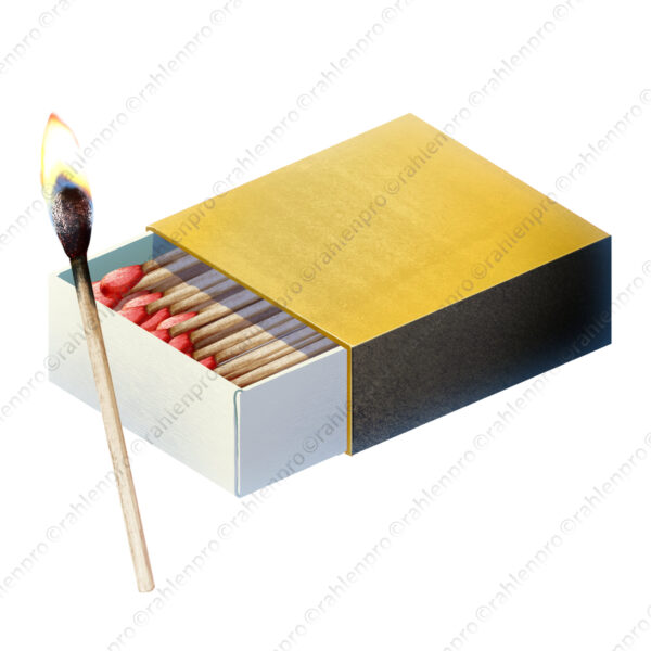 オリジナル ファンタジー ゲーム アイテム イラスト リアルタッチ 燃焼 マッチ