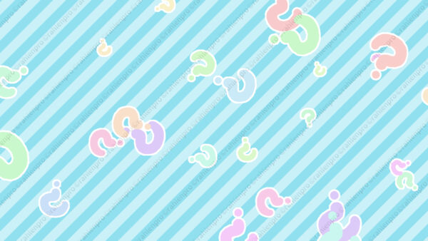 オリジナル　背景　イラスト　素材　疑問符　ハテナ