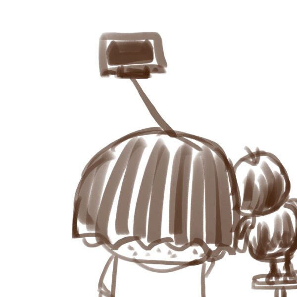 チコちゃんに叱られる！　チコちゃん　キョエちゃん　自撮り　イラスト