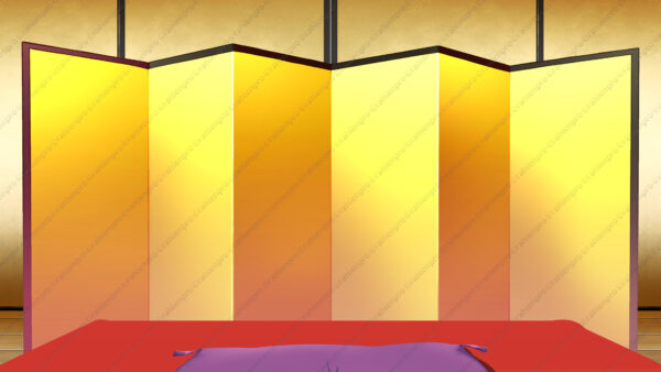 オリジナル　配信　背景　横　イラスト　寄席　落語　高座　YouTube