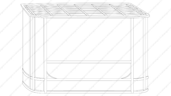 オリジナル アイテム イラスト 線画 ビールケース