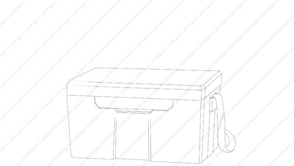 オリジナル アイテム イラスト 線画 クーラーバッグ