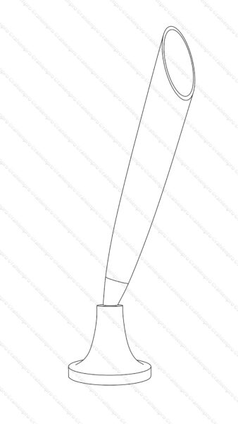 オリジナル アイテム イラスト ペンスタンド 線画