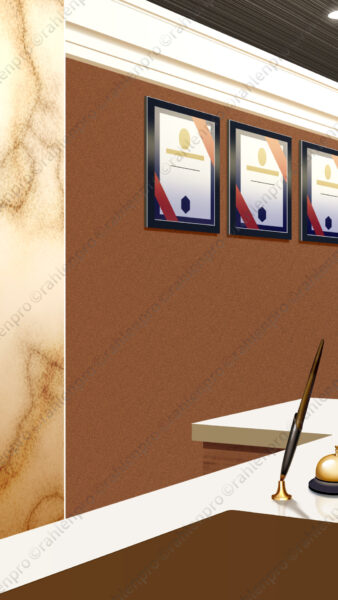 オリジナル 配信 背景 縦 イラスト 現代 受付 カウンター YouTube