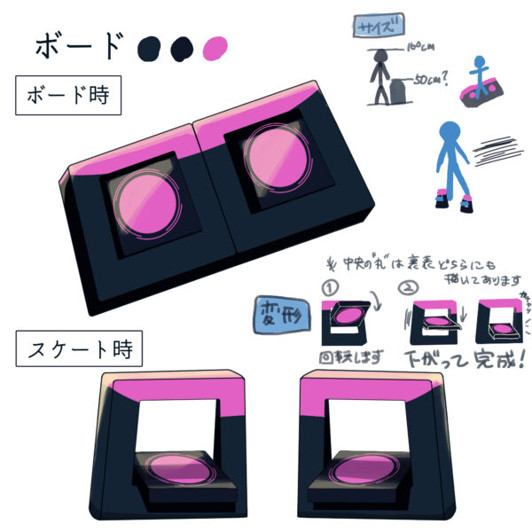 オリジナル　アイテム　イラスト　近未来　SF　ボード