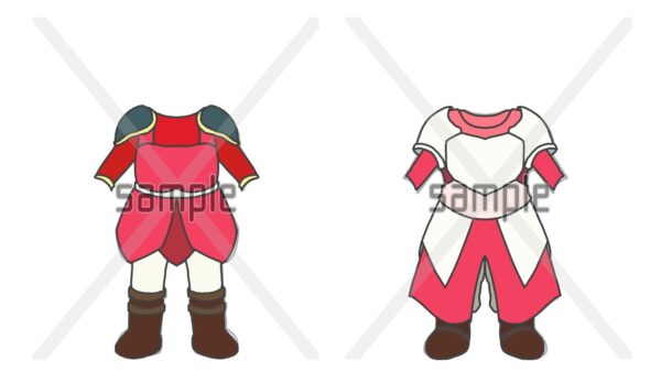 オリジナル　防具　イラスト　勇者　鎧