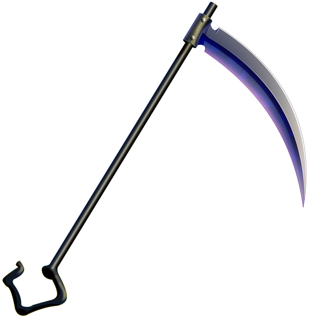 オリジナル　ファンタジー　ゲーム　アイテム　武器　イラスト　鎌