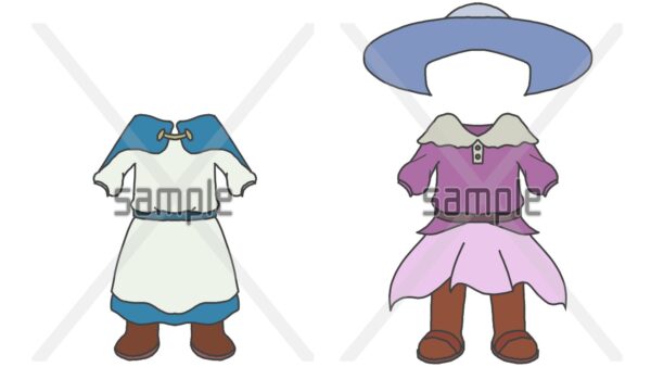 オリジナル　衣装　イラスト　魔法使い