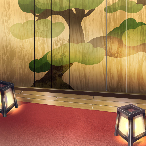 オリジナル　ゲーム　背景　イラスト　和風　舞台　灯籠