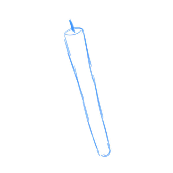 オリジナル　ゲーム　アイテム　イラスト　ろうそく　ラフ