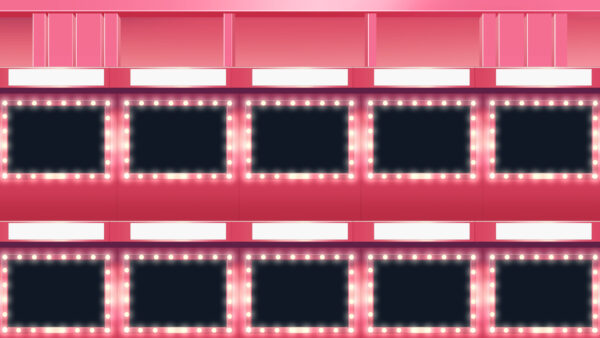 オリジナル　配信　背景　横　イラスト　現代　クイズ番組　スタジオ　セット　YouTube