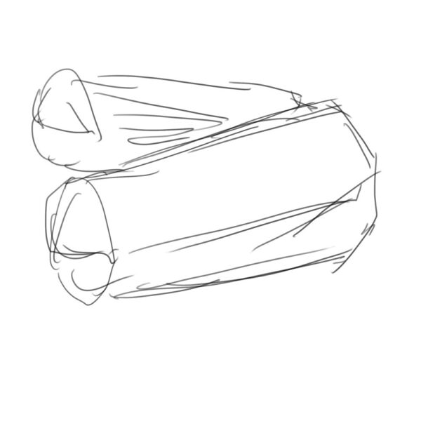 オリジナル　ゲーム　アイテム　イラスト　木炭　ラフ