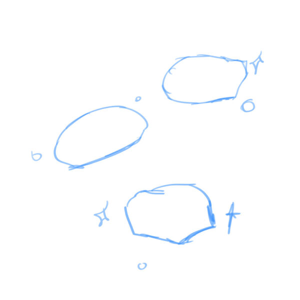 オリジナル　ゲーム　アイテム　イラスト　魔法石　リアルタッチ　ラフ