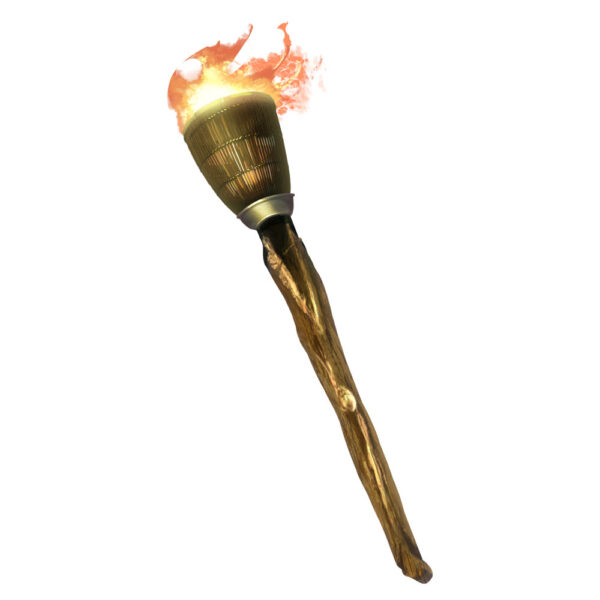 オリジナル　ゲーム　アイテム　イラスト　松明　燃焼　リアルタッチ