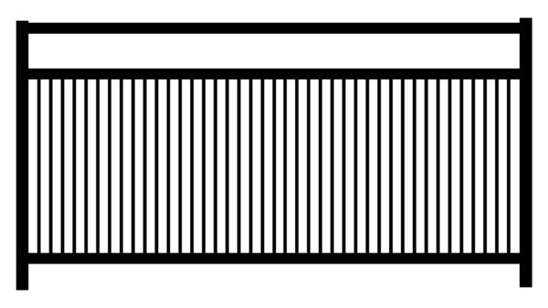 オリジナル　背景　イラスト　素材　シルエット　フェンス