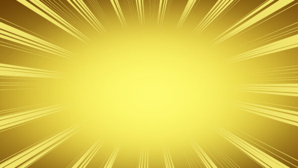 オリジナル　背景　イラスト　キラキラ　黄　集中線