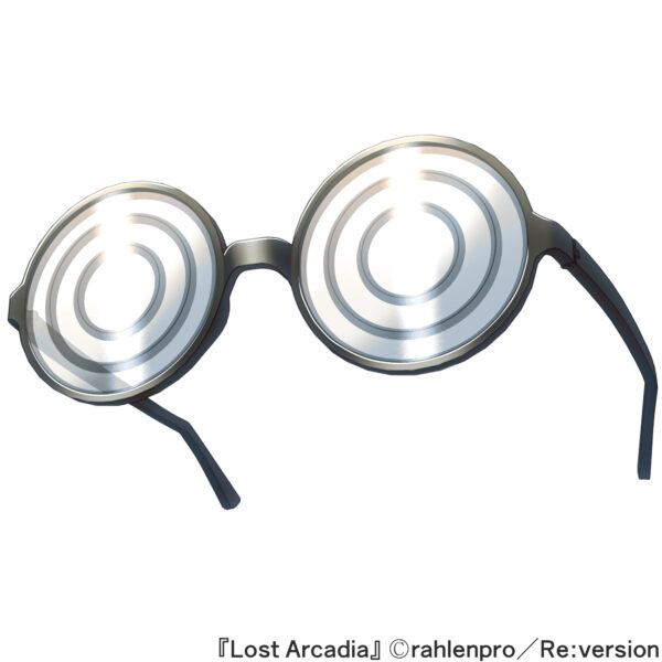 オリジナル　ゲーム　アイテム　アイコン　イラスト　現代　瓶底眼鏡