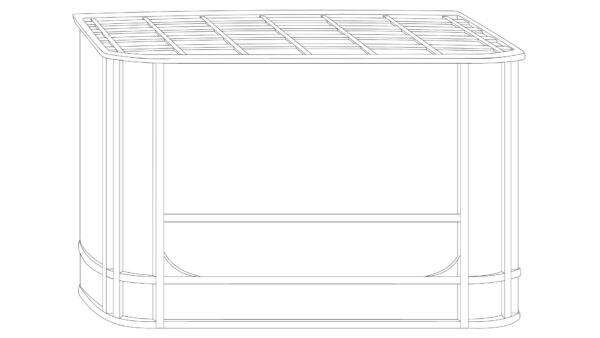 オリジナル アイテム イラスト 線画 ビールケース