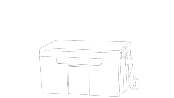 オリジナル アイテム イラスト 線画 クーラーバッグ クーラーボックス