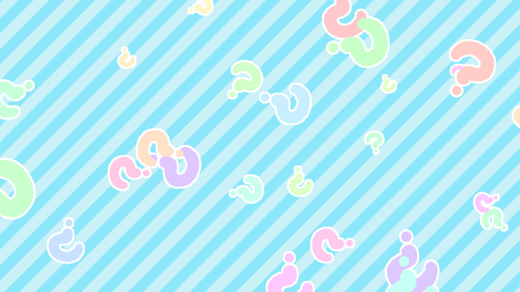 オリジナル　背景　イラスト　疑問　はてな　イメージ