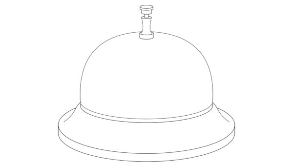 オリジナル　アイテム　イラスト　現代　呼び鈴　線画
